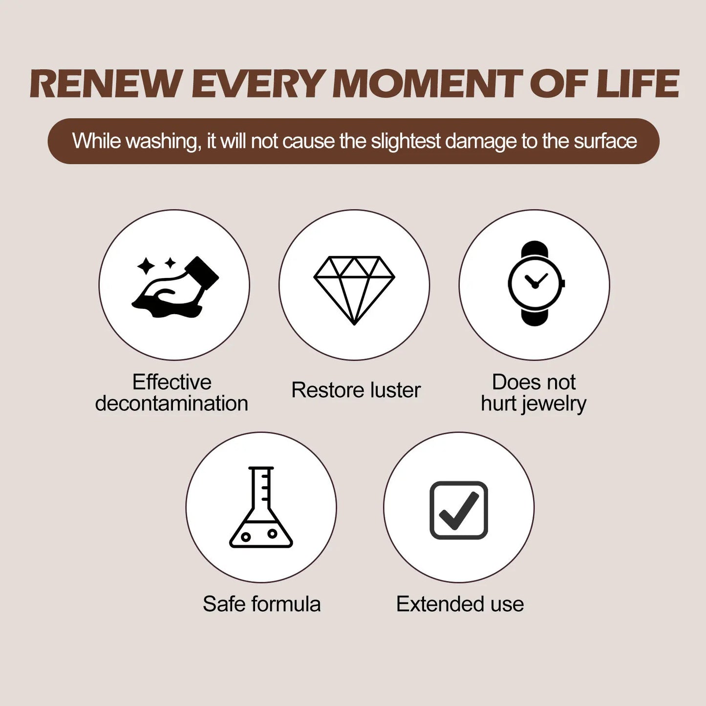 Jue-Fish Jewelry Cleaner Solution – Silver, Gold & Diamond 100ml