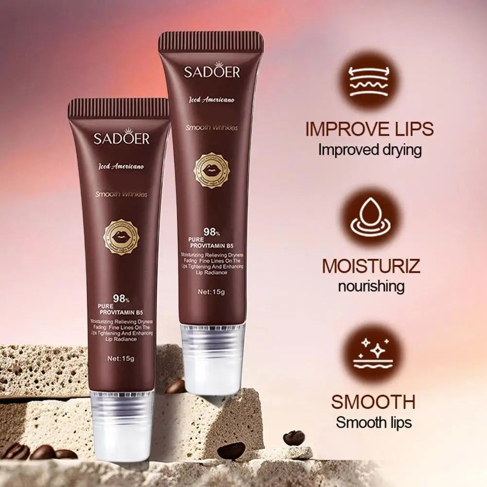 Caffeine Moisturizing Lip Balm Hydrating Nourishing Anti Cracking Reduce Lip Line Plump Lips Cream Peaceful Pleasures Health and Wellness
