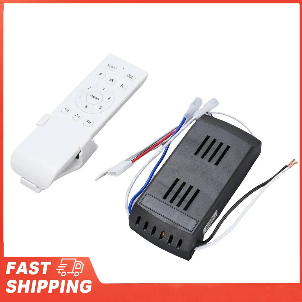 Ceiling Fan Remote Control Receiver Drop Proof ABS 6 Speeds Timer