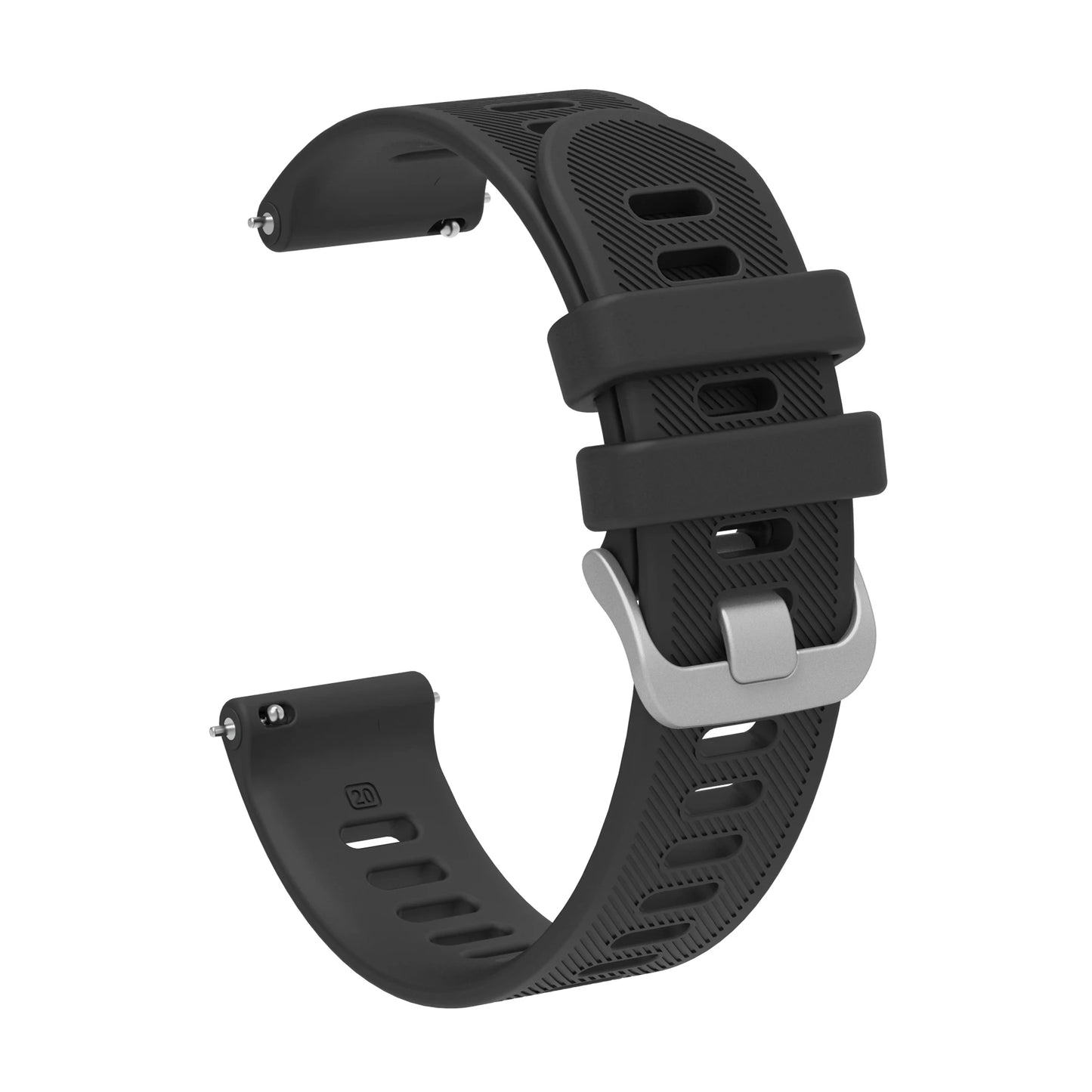 20mm Silicone Watch Band – Garmin, Samsung, Polar & Amazfit