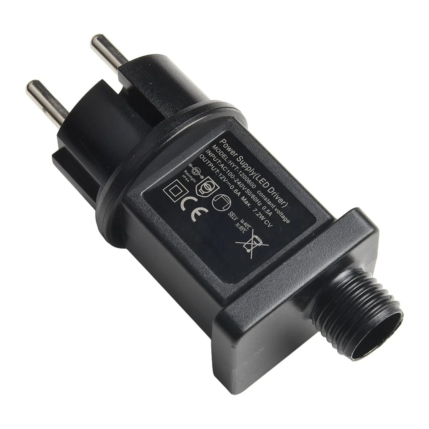 12V LED Fairy Light Power Adapter IP44 Waterproof Transformer 0 5A 1A