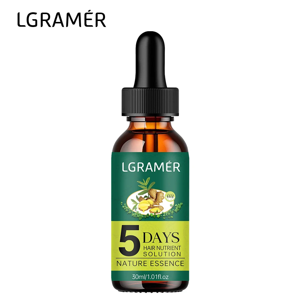 Ginger Natural Plant Hair Care Essential Oil Hair Growth Liquid Anti Hair Loss Nourish Scalp Dry Nourish Hair Treatment Product Peaceful Pleasures Health and Wellness