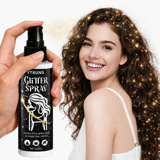 Yellow Glitter Spray 100ml – Shimmer Mist for Hair, Body & Clothes Body Glitter Spray Oasis Select