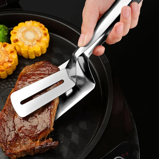 304 Stainless Steel Food Tongs LMulti-purpose Non-Slip Barbecue Tongs Steak Tongs Kitchen Cooking Tools Kitchen Accessories Peaceful Pleasures Health and Wellness