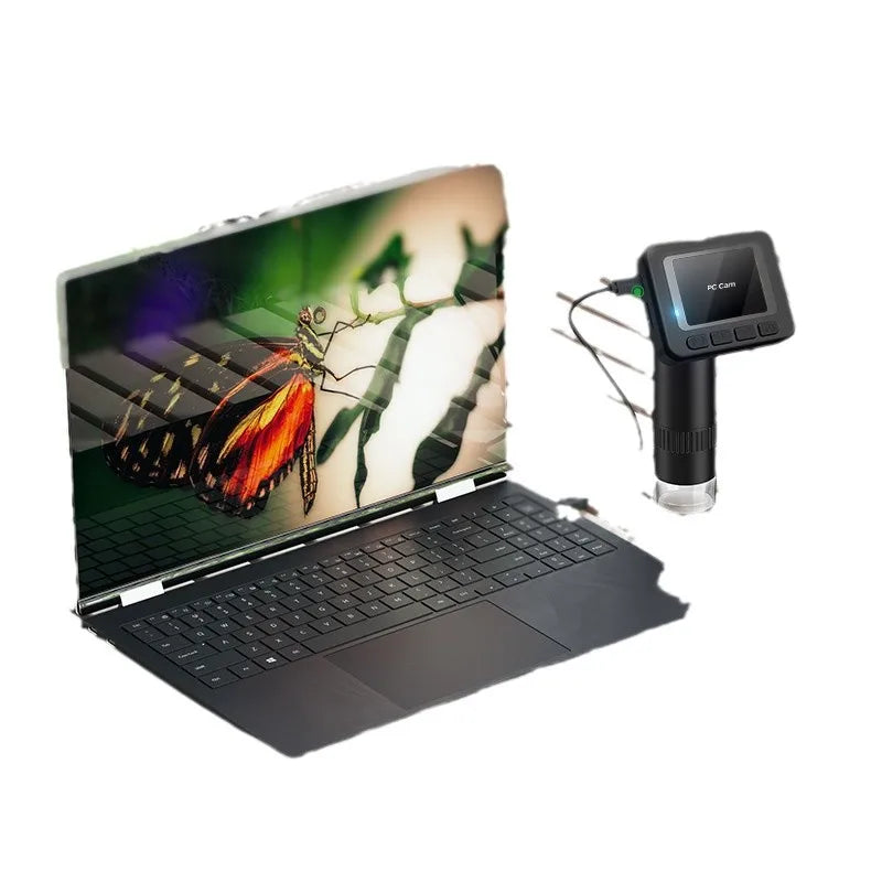Portable Optical Microscope Magnifying Glass Toy Handheld Mini Student Experimental Science Handheld Microscope Peaceful Pleasures Health and Wellness