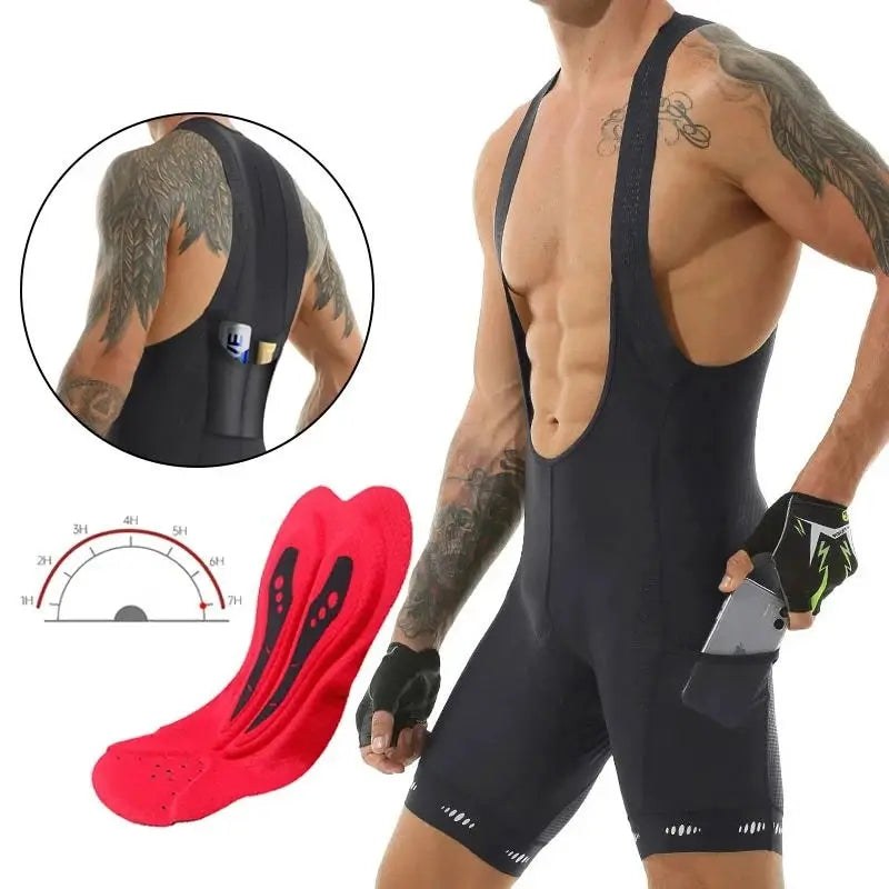 Men's 5D Gel Pad Cycling Bib Shorts – MTB & Road Bike