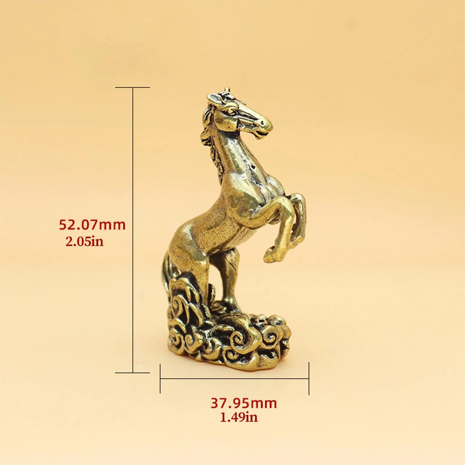 Horse Year Chinese Statue Spring Festival Ornament 2026 Year Of The Horse Desk Statue For Bookshelf Cabinet Dining Table Bedroom Peaceful Pleasures Health and Wellness