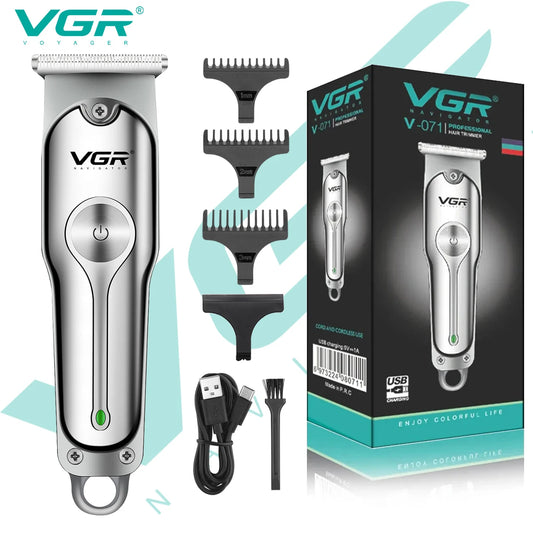 VGR 071 Hair Trimmer Professional Hair Clipper Wireless Hair Cutting Machine Electric Zero Cutting Machine Trimmer for Men Peaceful Pleasures Health and Wellness