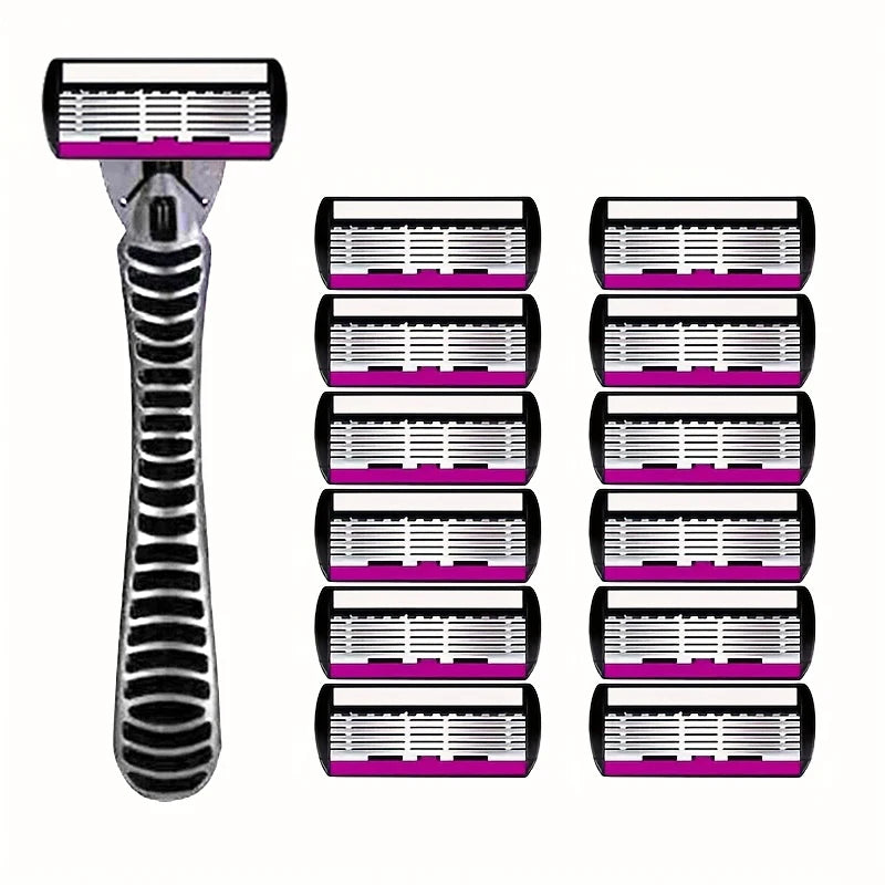 6-Layer Double Edge Safety Razor | Stainless Steel Manual Shaver