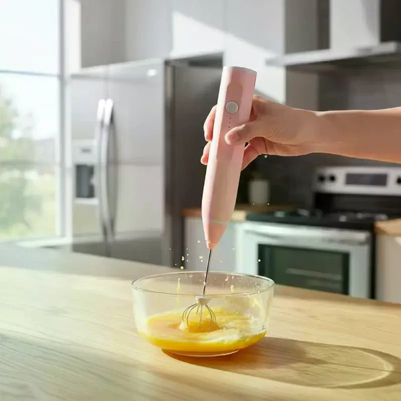 Rechargeable Electric Egg Beater | 3-Speed Cordless Whisk