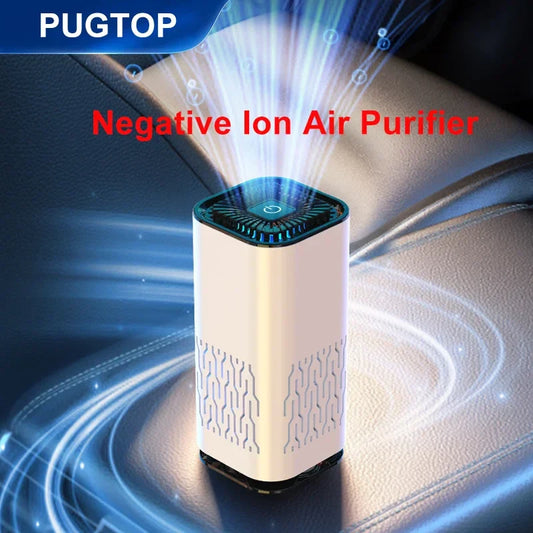 URGGU Mini HEPA Air Purifier – Car & Bedroom Negative Ion Mini Air Purifier Oasis Select