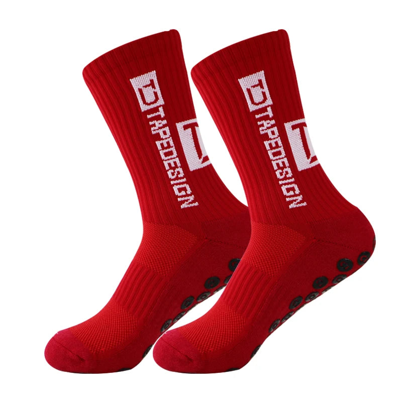 2022 New Football Socks Anti-Slip High Quality Soft Breathable Thickened Towel Bottom Sports , Cycling ,Legging ,Women, Men Peaceful Pleasures Health and Wellness socks red Free