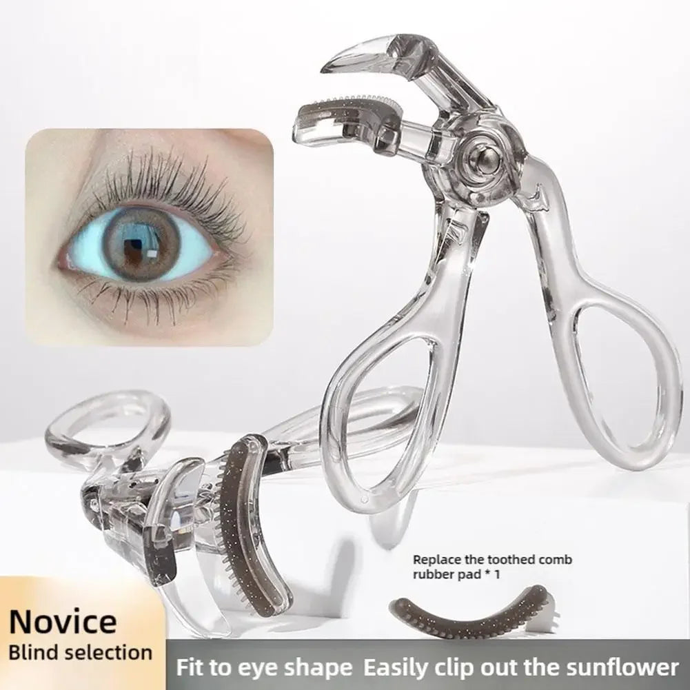 Portable Wide-Angles Eyelashes Curler And Partial Eyelash Curler Eye Lash Curler With One-Clip Comb Makeup Tool For Woman Girls Peaceful Pleasures Health and Wellness