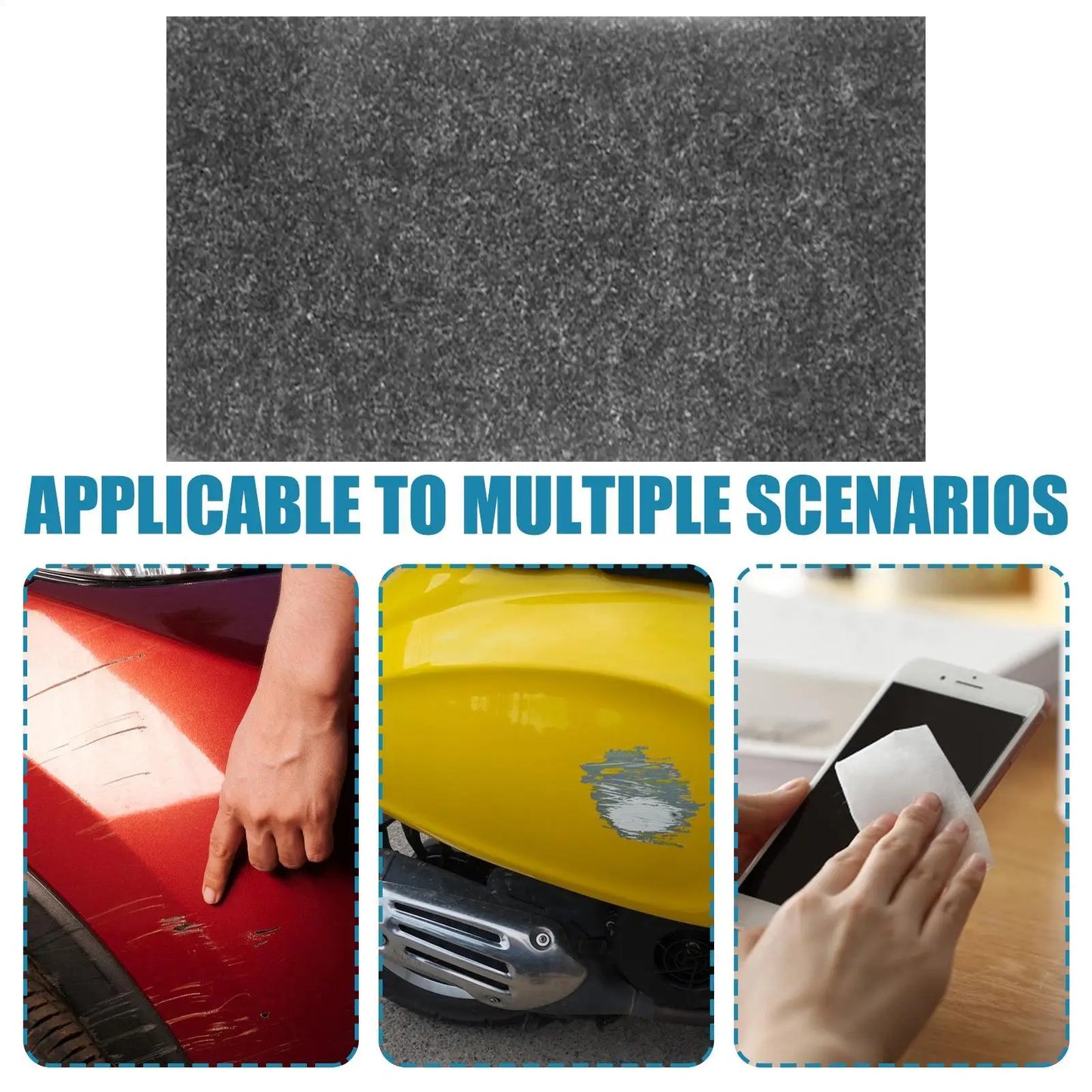 Nano Car Scratch Remover Cloth 6-Pack | Reusable Microfiber