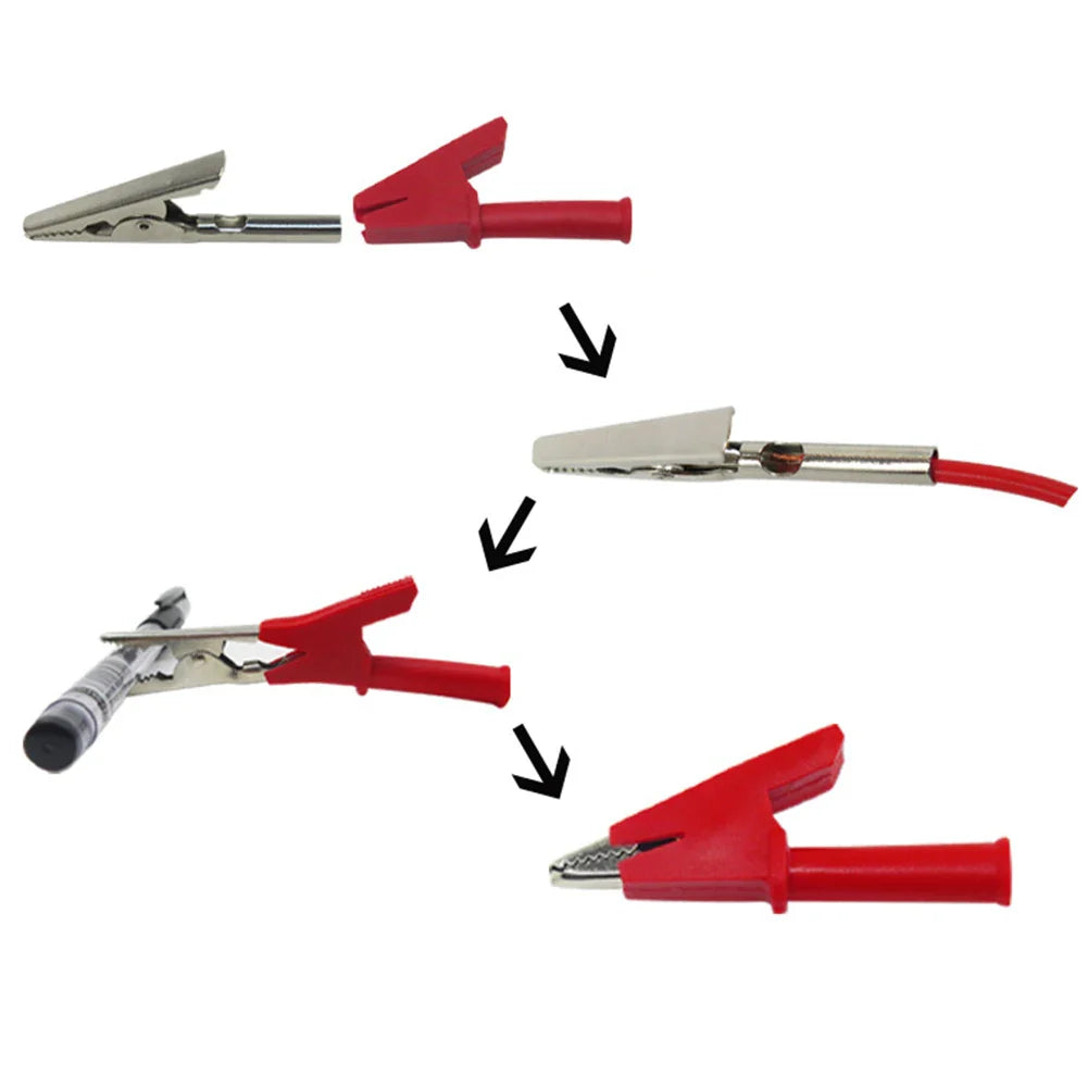 Copper Alligator Clips 1000V/20A – 4mm Banana Socket | 1 Pair