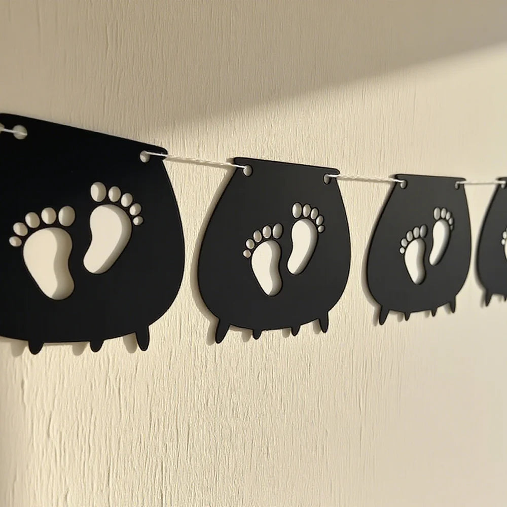 Halloween Baby Shower Banner – A Little Boo Is Due Bunting