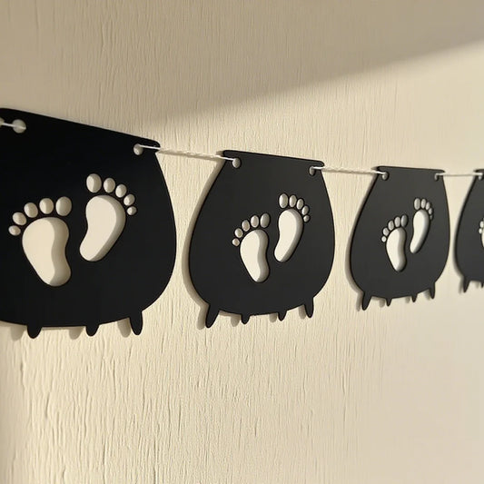 Halloween Baby Shower Banner – A Little Boo Is Due Bunting Party Banner Bunting Peaceful Pleasures Health and Wellness