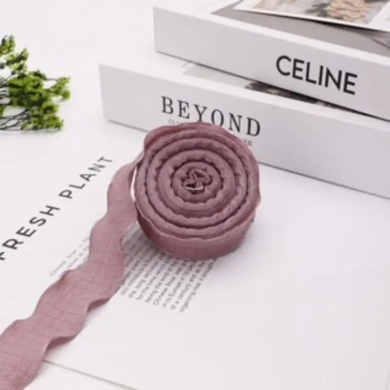 Fishtail Ruffled Linen Ribbon Roll – Weddings, Gifts & Crafts