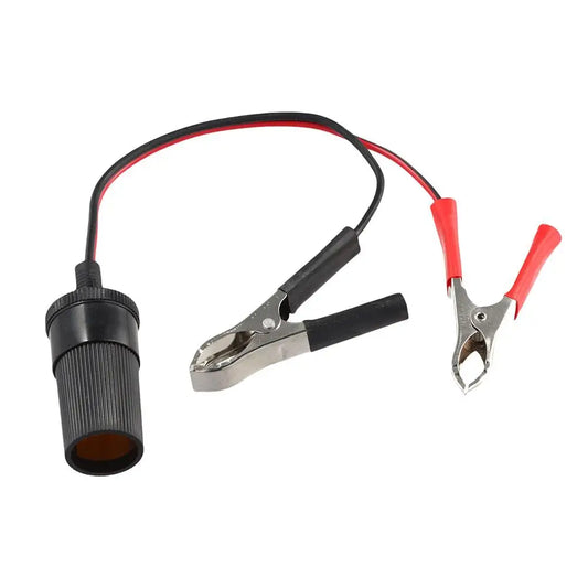 Car Cigarette Lighter Extension Cord Adapter Socket Charger With Crocodile Clip Connection Line Car Socket Plug Peaceful Pleasures Health and Wellness Default Title