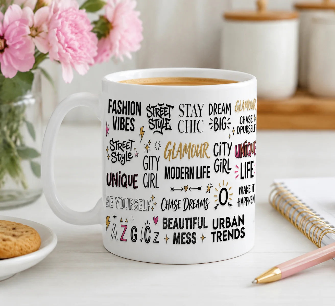 UV DTF Transfer Stickers | Street Style Letter Decals for DIY