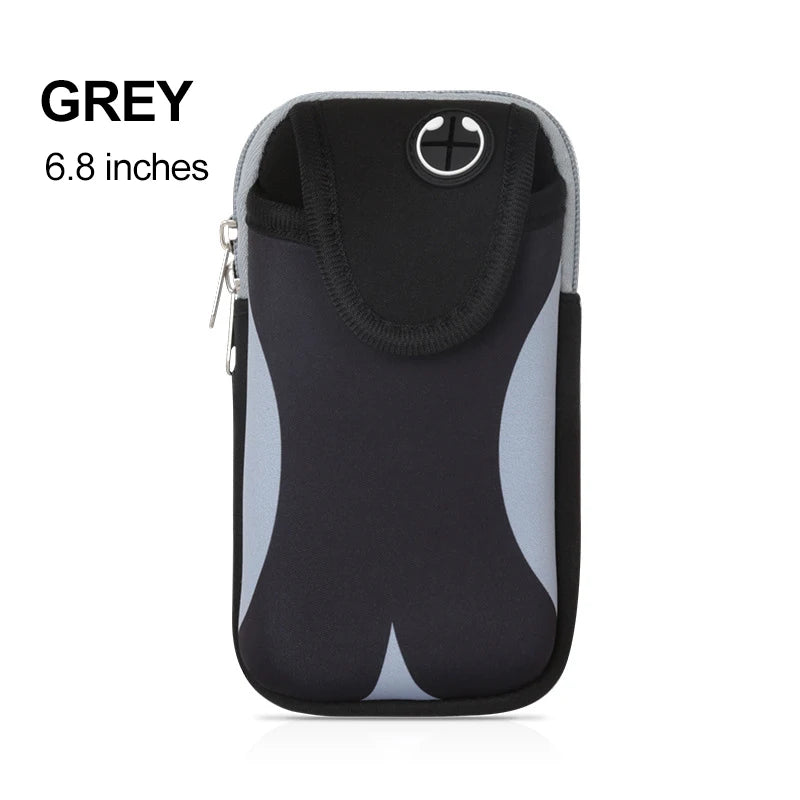Mobile Phone Armband For Jogging iPhone 14 Pro Case iPhone15 Case For 13 iphone Hand Bag Wrist Holder Diving Material Sports bag Peaceful Pleasures Health and Wellness Red(6.8 inch)