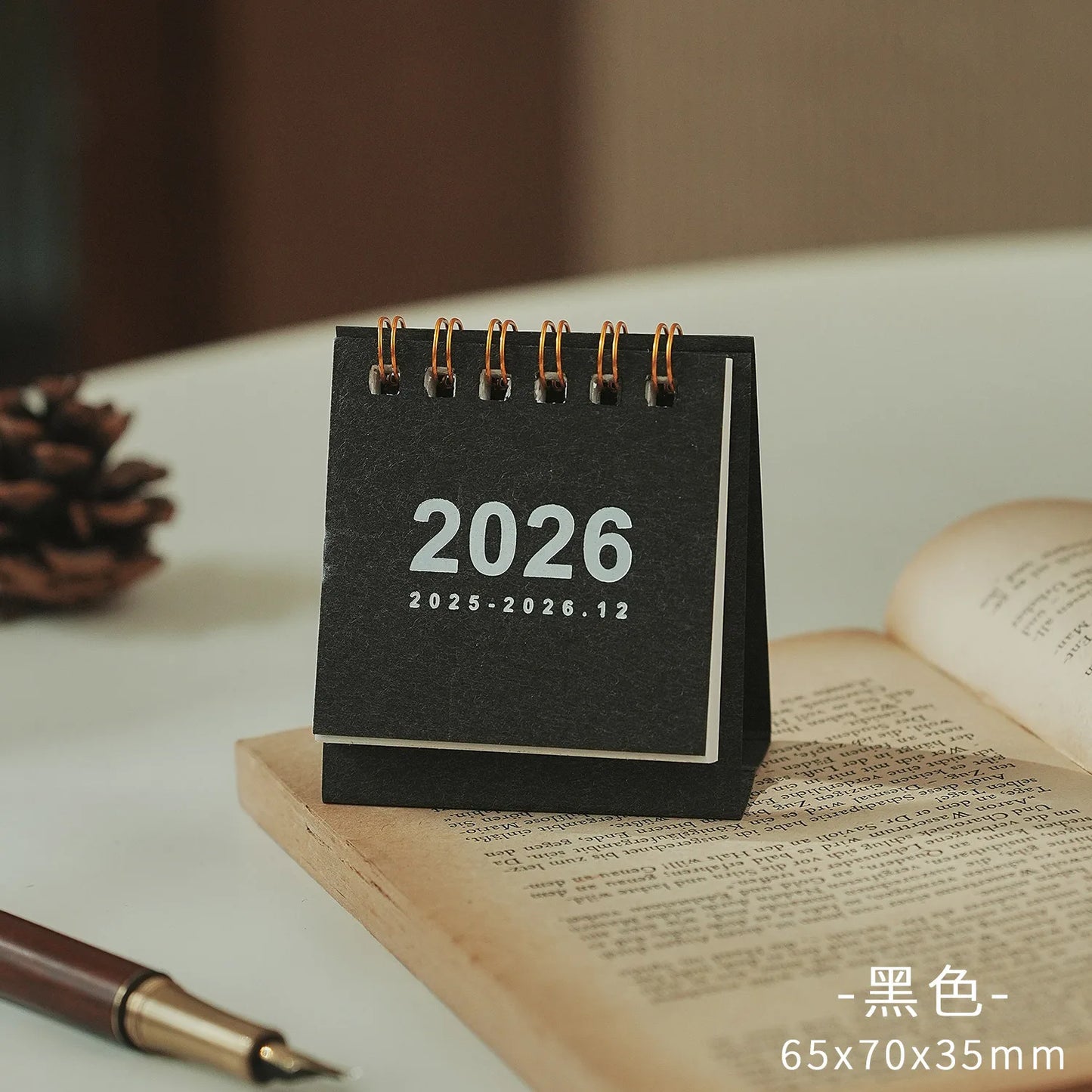 2026 Kawaii Mini Desk Calendar – Daily & Monthly Planner
