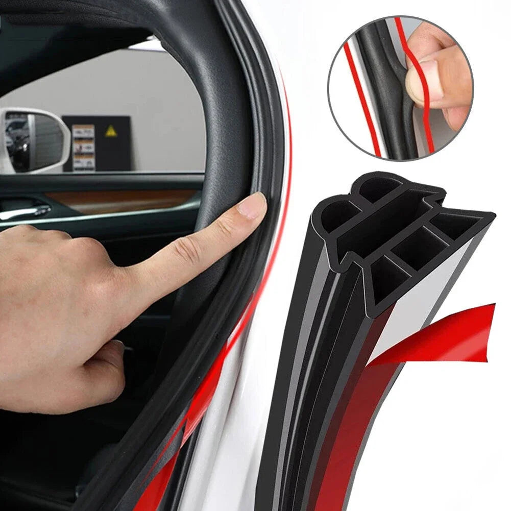 3-Layer Seal Strip Car Door Seal Strips Sound Insulation Weatherstrip Accessories Auto 5M Rubber Strips Peaceful Pleasures Health and Wellness Default Title