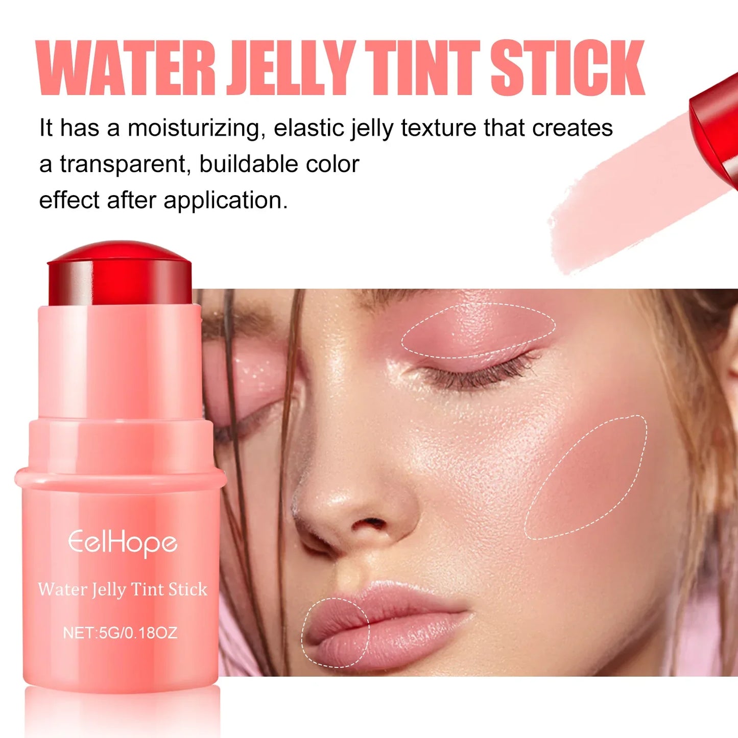 Eelhope 3-in-1 Milk Jelly Tint Blush & Lip Stick | Matte Finish