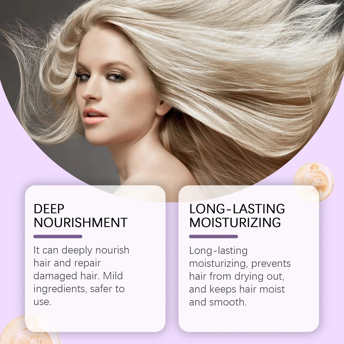 HOEGOA Purple Hair Mask – Anti-Brass Toner for Blonde & Silver