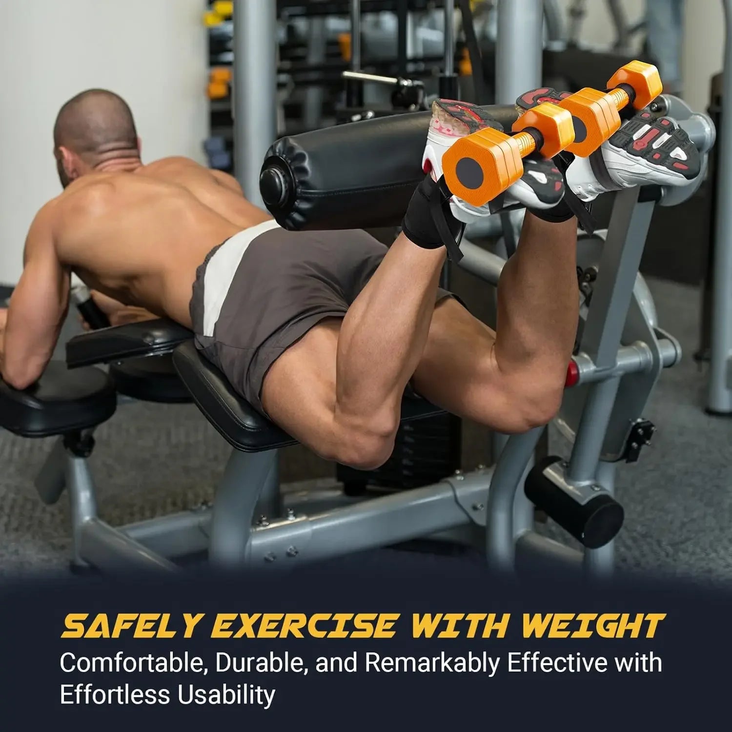Adjustable Ankle Straps for Dumbbell and Cable Machine, Durable Foot Attachment with Nylon Strap for Leg Training Peaceful Pleasures Health and Wellness