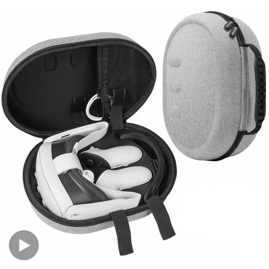 Hard Carrying Case for Meta Quest 3 VR Headset – EVA Shell VR Headset Case Oasis Select