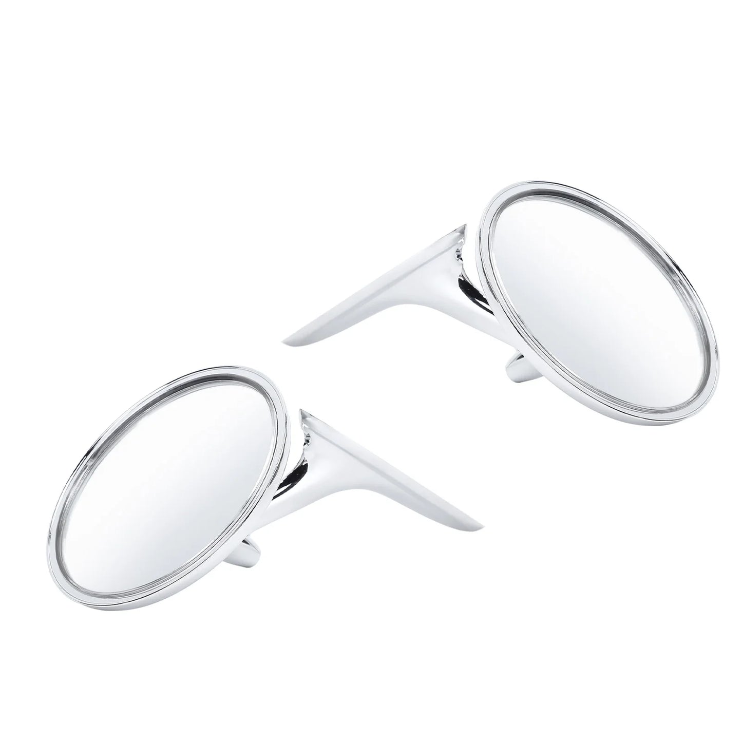 Round Outside Rearview Mirrors Replacement Door Side Mirror Metal