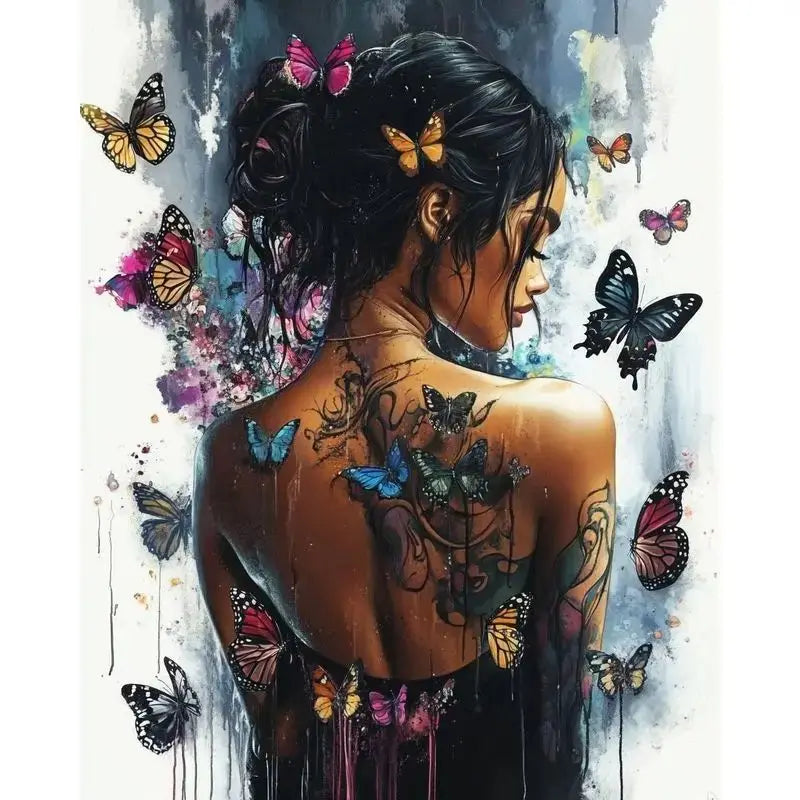 Paint by Number Girl Figure Kit – DIY Canvas Art & Home Decor