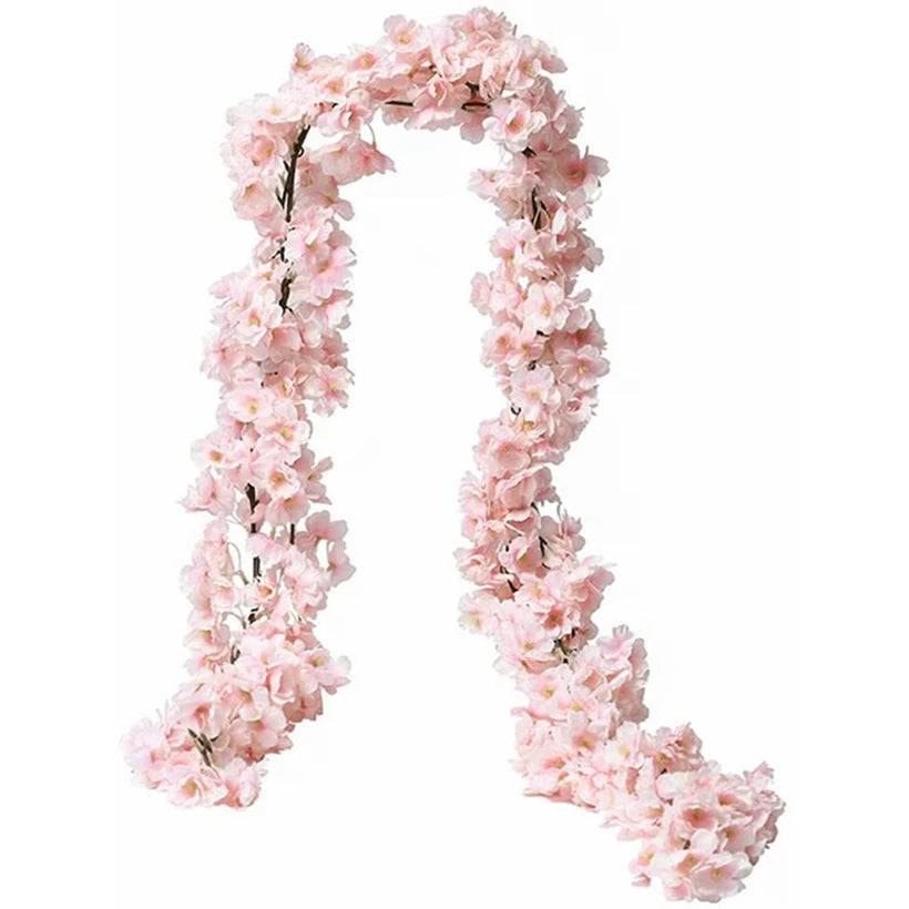 Silk Cherry Blossom Artificial Vine for Wedding & Home Décor
