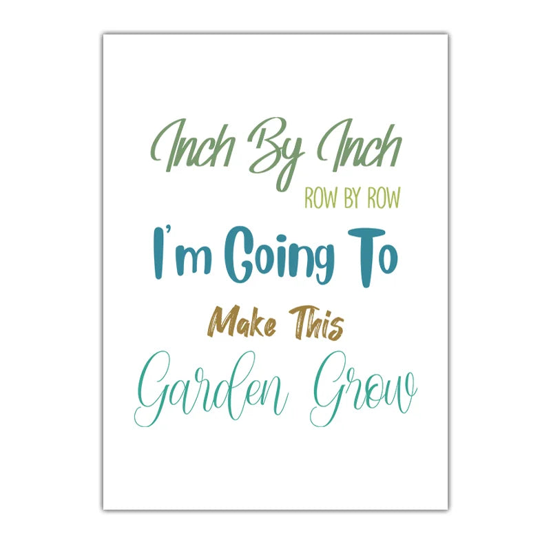Nordic Wall Art Minimalist Gardening English Quote Canvas Painting Nordic Style Poster Prints for Bedroom Living Room Wall Decor Peaceful Pleasures Health and Wellness 01 20x25cm No Frame China Mainland