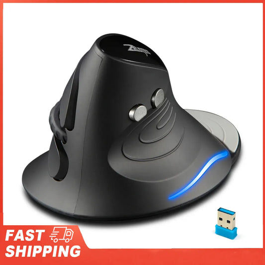 ZELOTES F-17 6 Keys Ergonomic Optical Mice Vertical Mouse 2 4GHz Peaceful Pleasures Health and Wellness