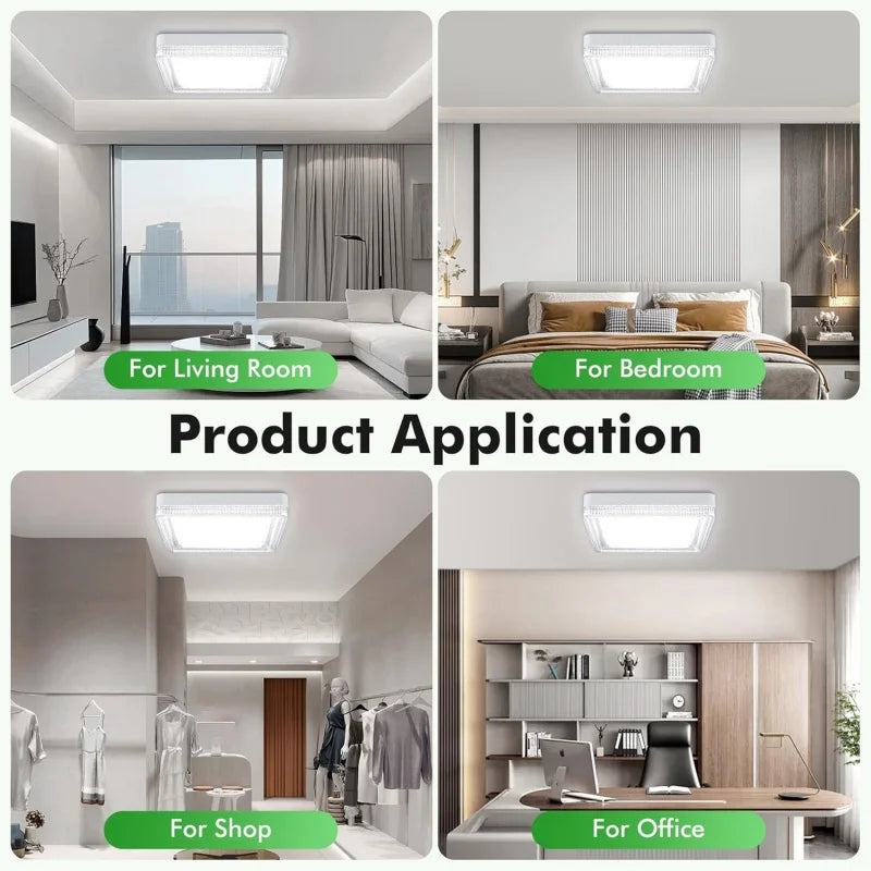 Modern 24-48W LED Crystal Circular Ceiling Light | Living Room