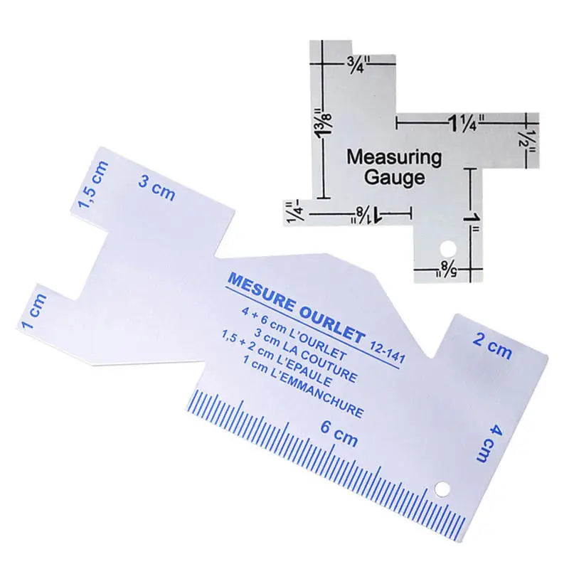 Clothing Tailor Design With Ruler Patchwork Thickness Ruler Special Ruler Patchwork Seam Thickness Gauge Sewing Accessories Peaceful Pleasures Health and Wellness