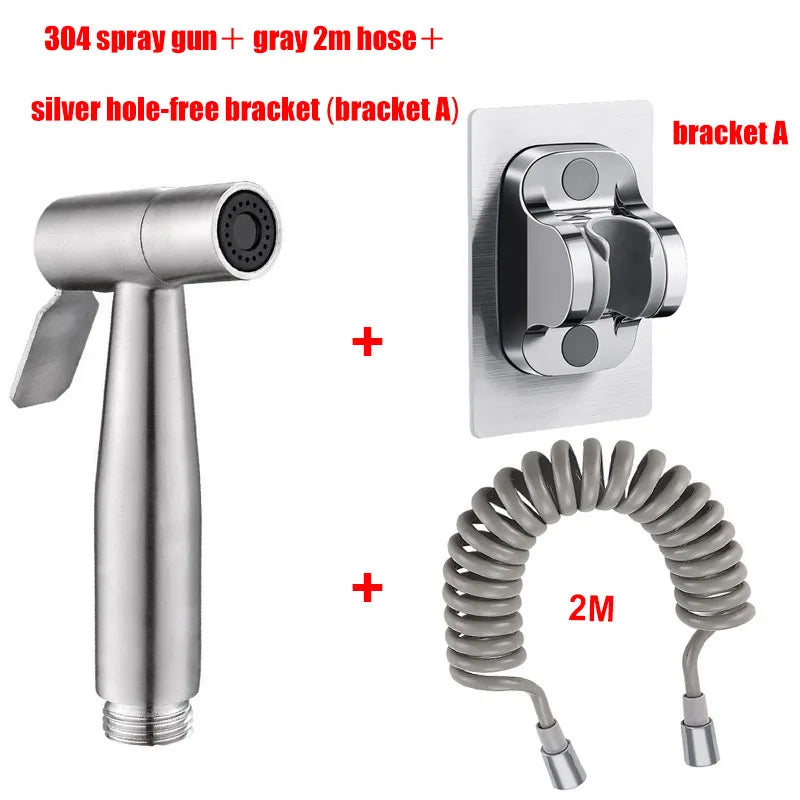 Handheld Bidet Sprayer | 304 Stainless Steel Dual Control Valve