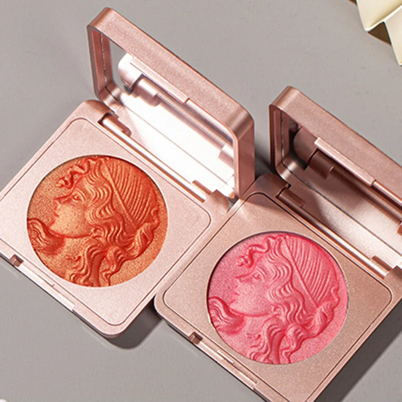 Rose Pink Shimmer Blush Palette | Natural Glow Blusher 6g
