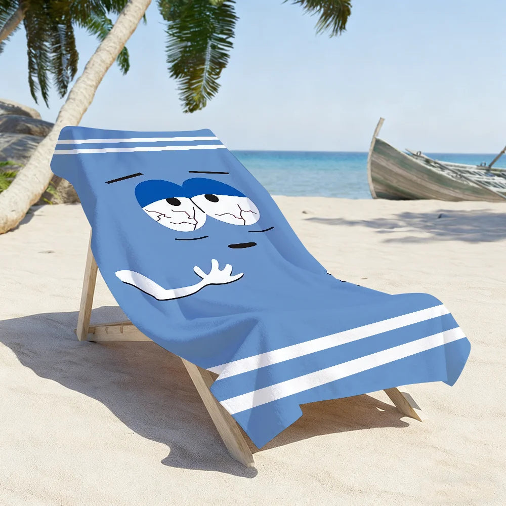 Cute Cartoon Beach Towel – Quick Dry, Soft, Large | Yoga & Swim