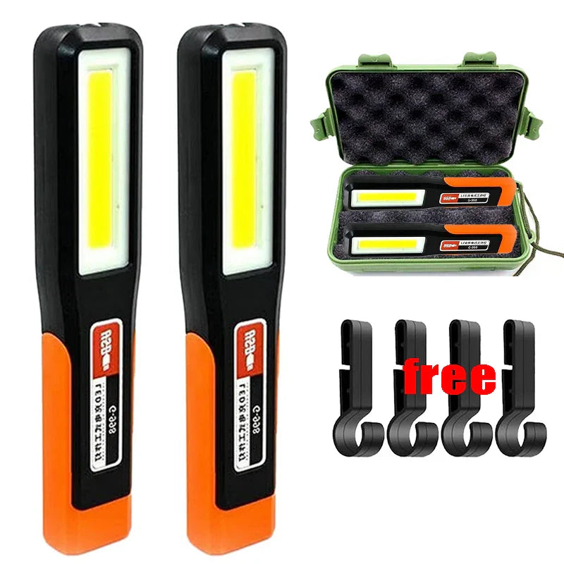 KDULIT Rechargeable COB LED Work Light – Magnet & Hook