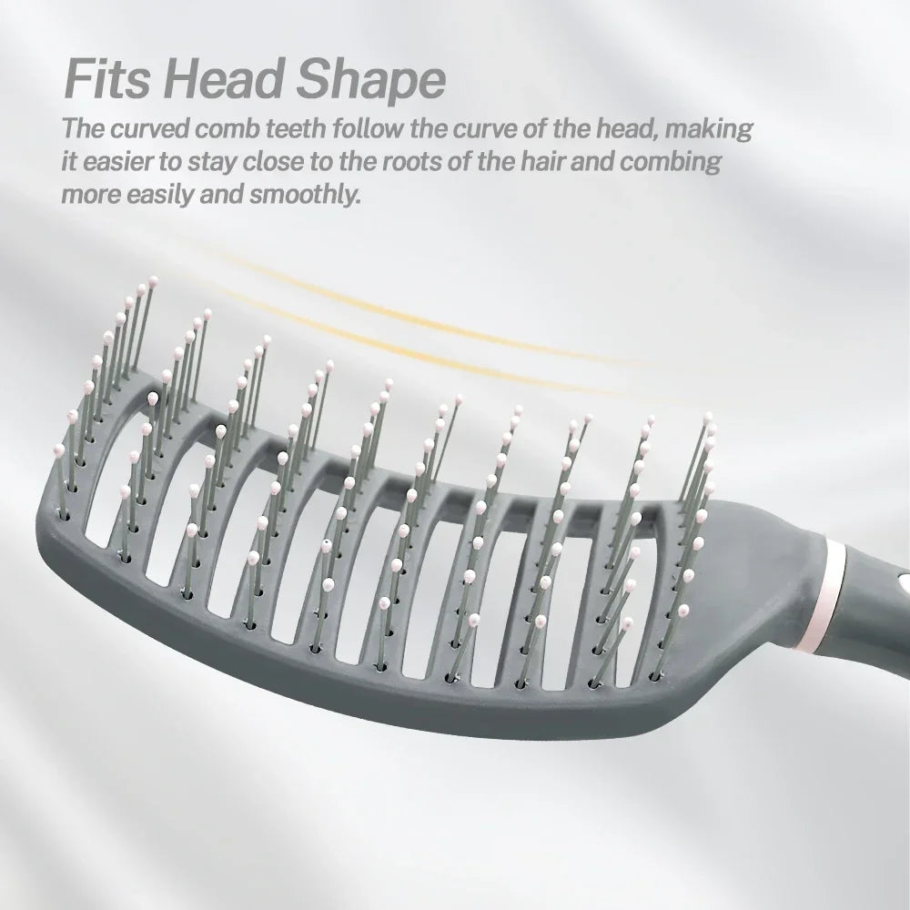 Detangling Hair Brush – Bristle & Nylon Scalp Massage Comb