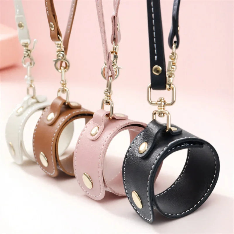 PU Leather Scarf Buckle Clip – Hat & Handbag Travel Hanger