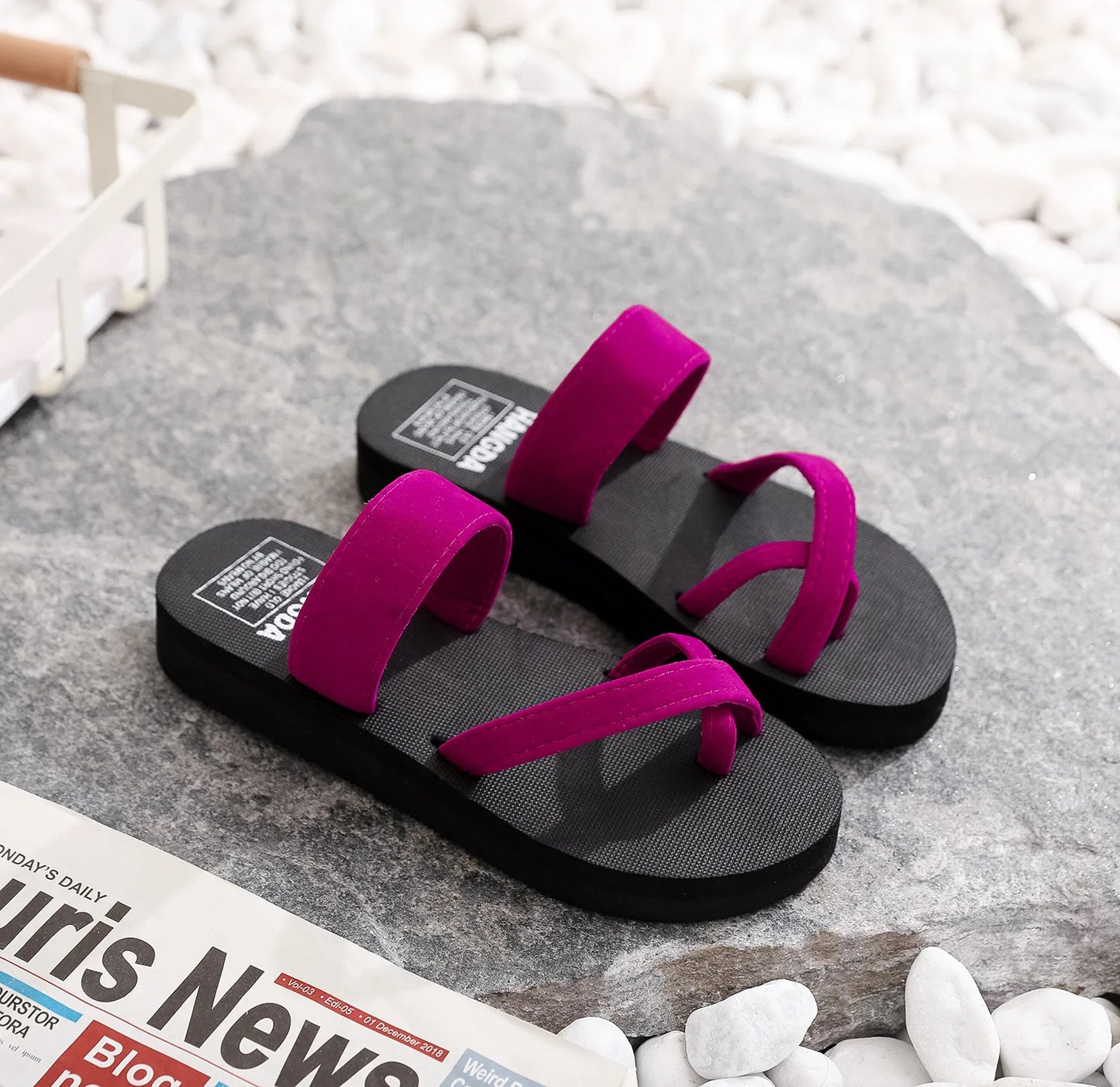 Women's Lightweight Summer Flip-Flop Slippers | Non-Slip Flat
