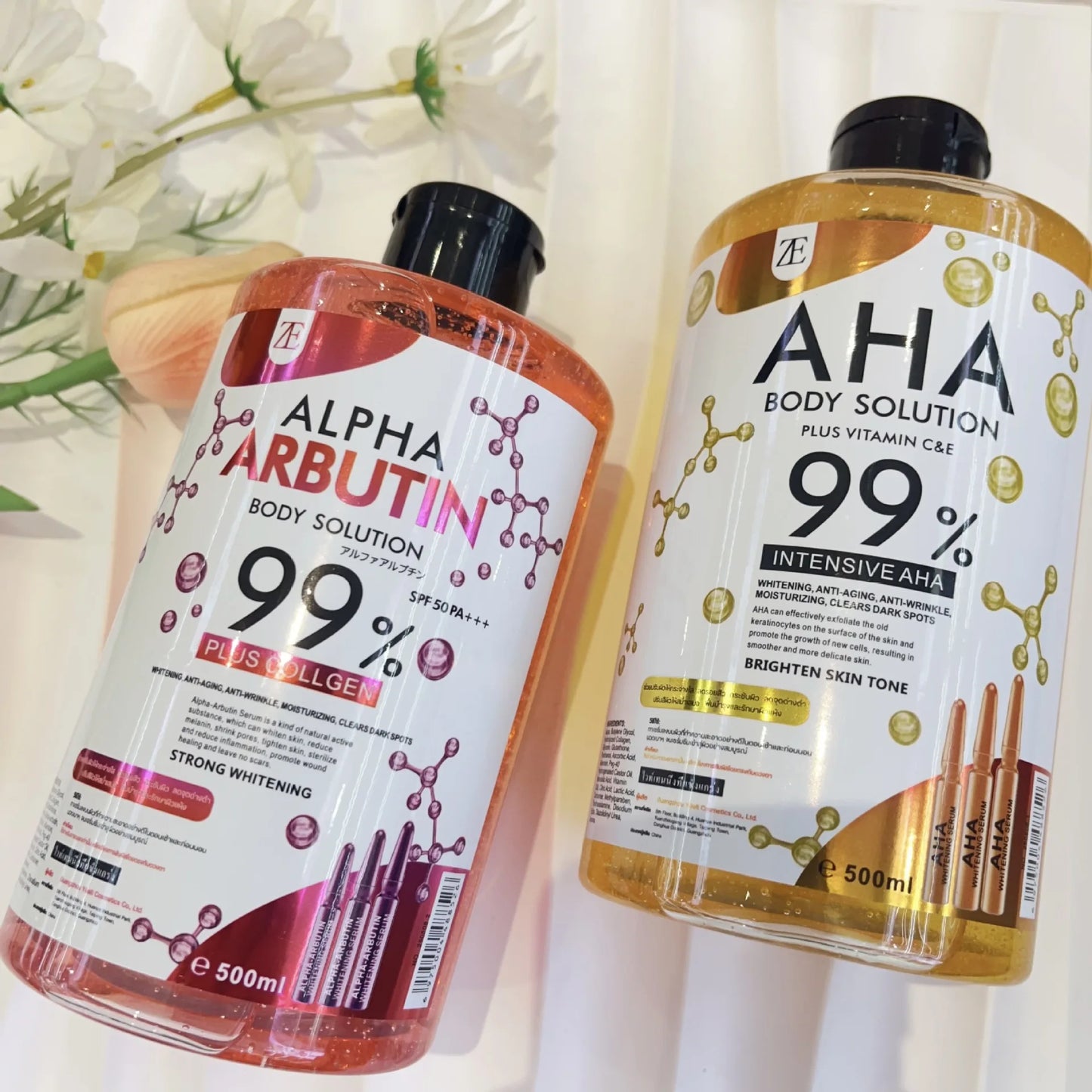 AHA & Arbutin Body and Face Serum 500ml – Brighten & Moisturize