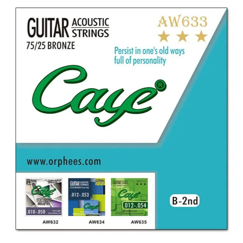 Cross Caye Folk Guitar String 1 2 3 4 5 6 Single Strings Loose