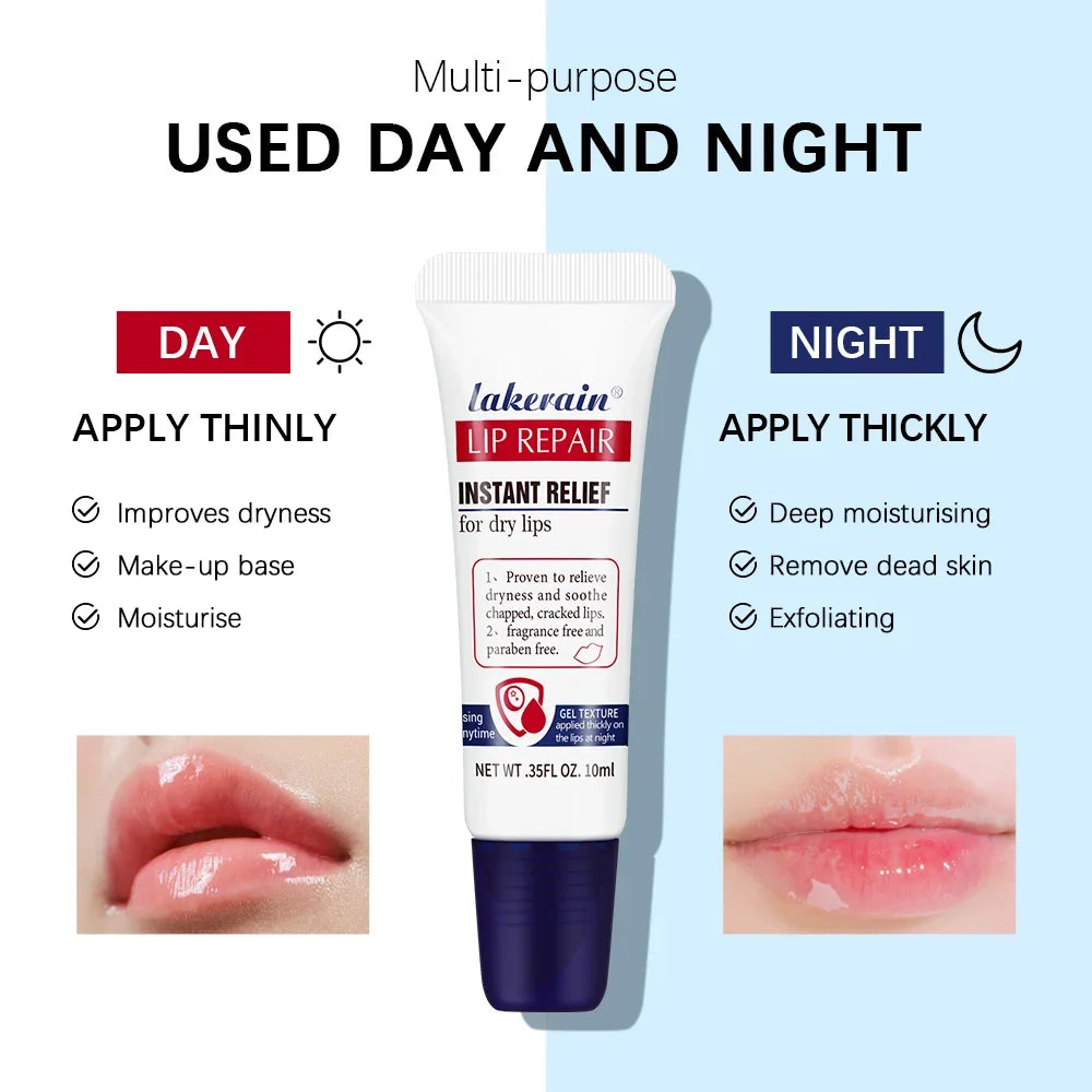 2pcs/Lot Lip Repair Gel Moisturizing Instant Relief For Dry Lips Liquid Lip Balm Paraben Free Lip Care Product Reduce Lips Line Peaceful Pleasures Health and Wellness