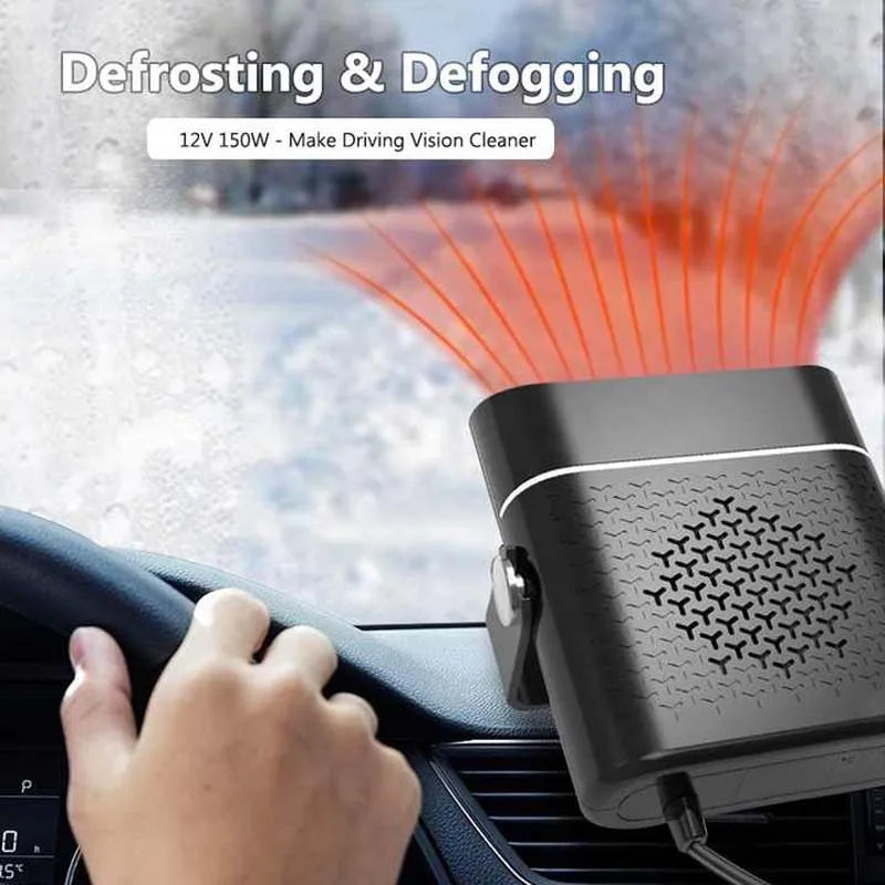 Car Heater Multi Angle Rotation Car Heater Portable Windshield Defogger Defroster Car Vehicle Heater Heating Fan Peaceful Pleasures Health and Wellness