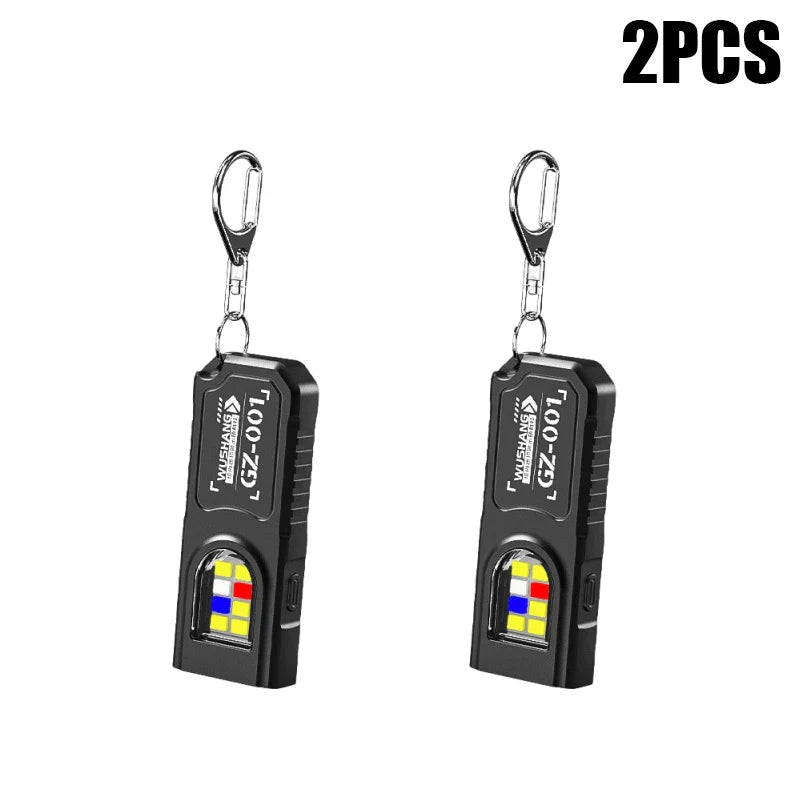 KDULIT Mini COB LED Keychain Flashlight | USB-C Rechargeable